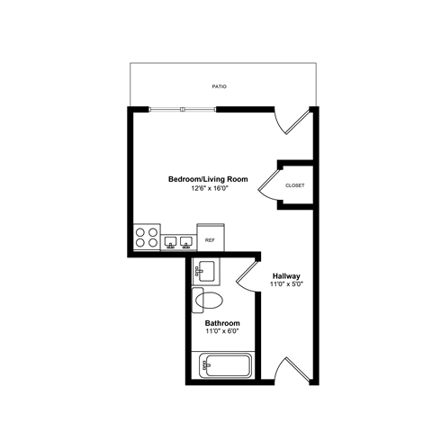 bedroom floor plan | luxury apartments in towson md | the mille brookhaven apartment